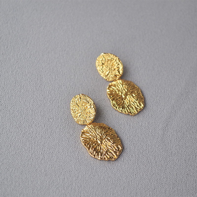 Minimalist Line Floral S925 Silver Studs - Image 3