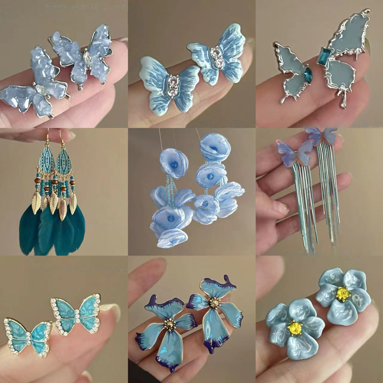 Moonlight Garden Butterfly S925 Silver Studs