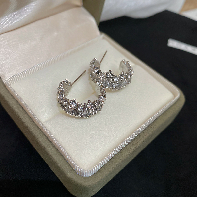 Minimalist Line CZ S925 Silver Studs