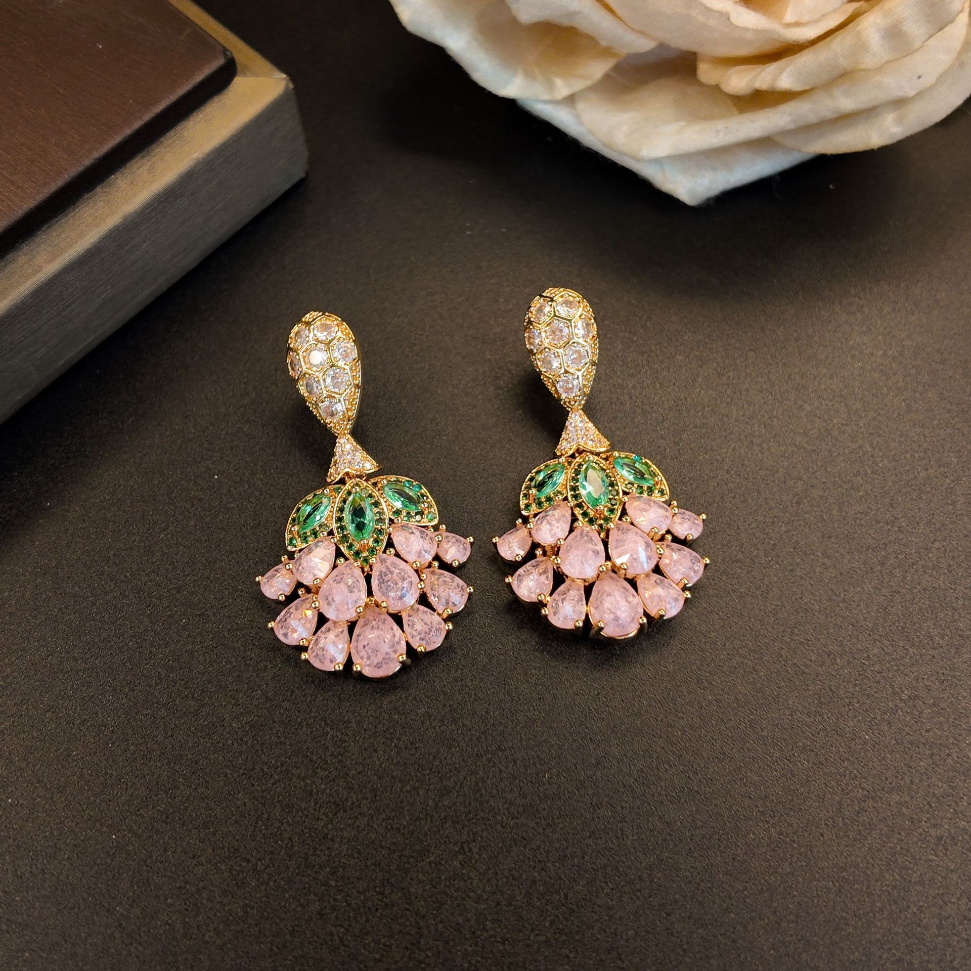 Moonlight Garden Floral Studs - Image 3