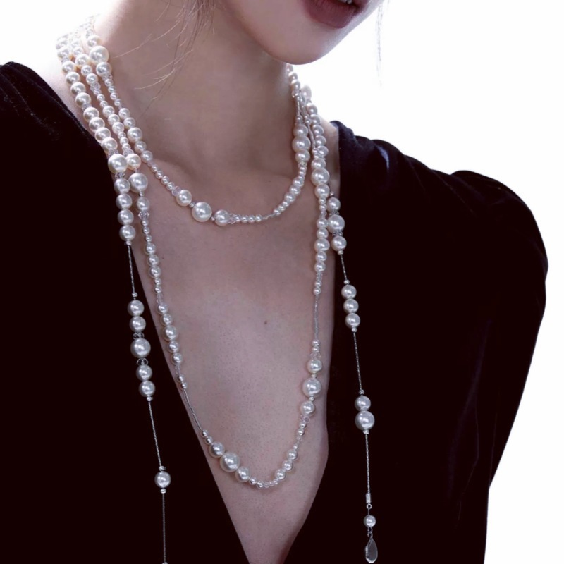 Ocean Whisper Pearl Pearl Necklace - Image 6