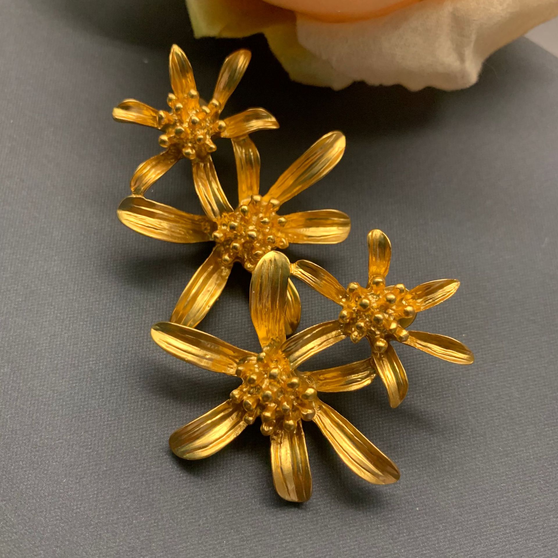 Vintage Charm Floral S925 Silver Studs - Image 4