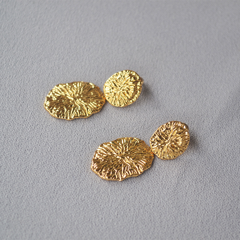 Minimalist Line Floral S925 Silver Studs