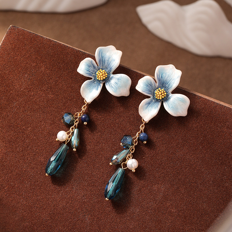 Moonlight Garden Floral S925 Silver Studs