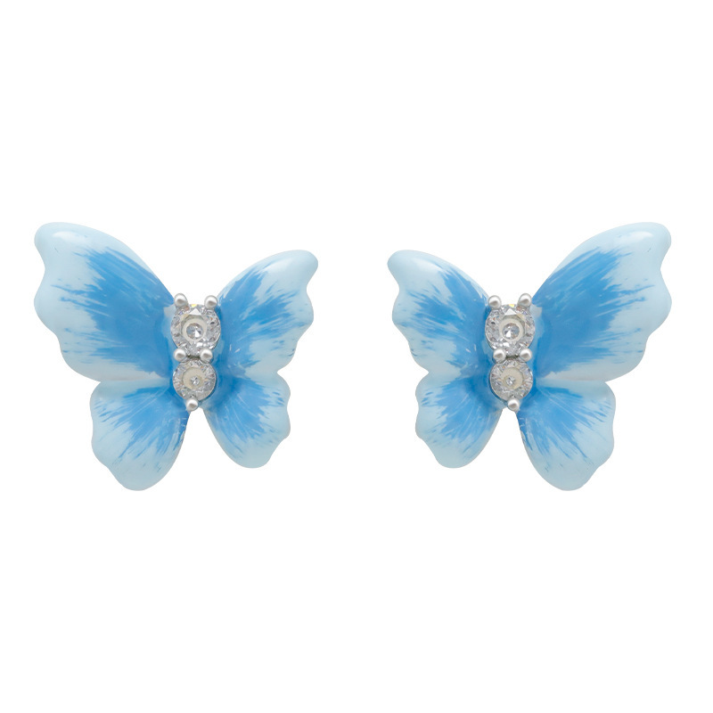 Moonlight Garden Butterfly S925 Silver Studs - Image 5