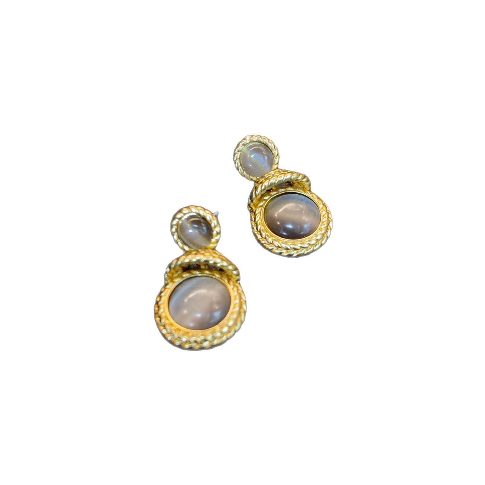 Vintage Charm Floral Studs - Image 4