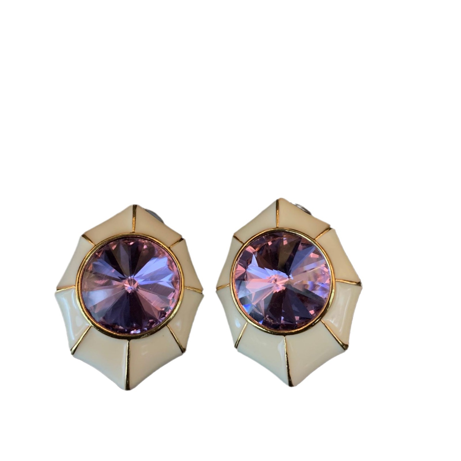 Vintage Charm CZ CZ Studs - Image 5