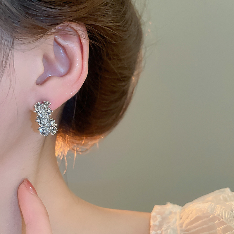 Minimalist Line CZ S925 Silver Studs - Image 2