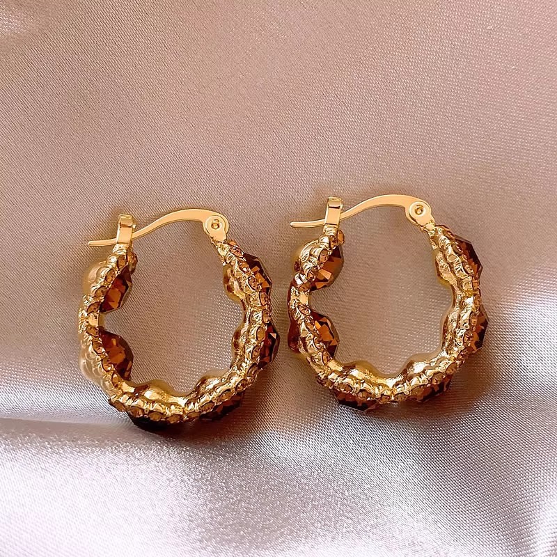 Vintage Charm Geometric Studs - Image 4
