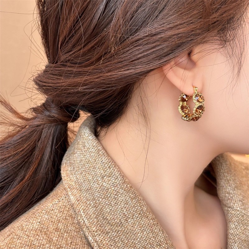 Vintage Charm Geometric Studs - Image 6