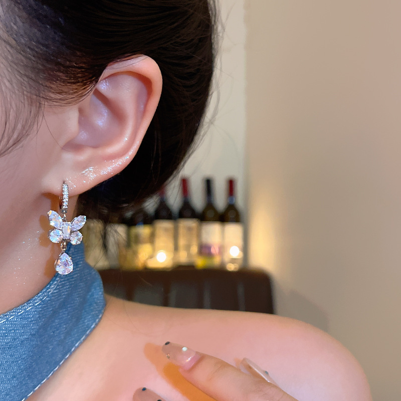 Stellar Glow Butterfly CZ Studs - Image 5