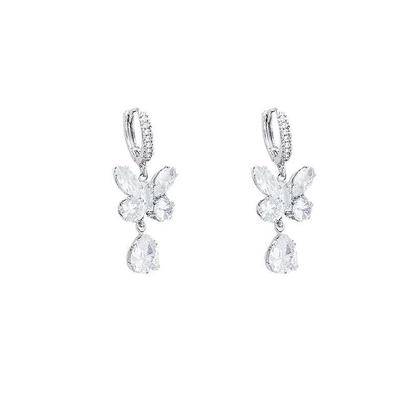 Stellar Glow Butterfly CZ Studs - Image 6