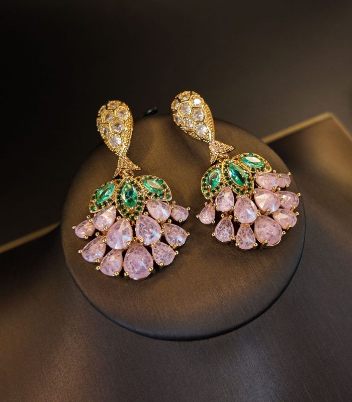 Moonlight Garden Floral Studs