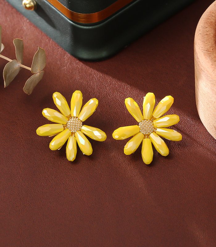 Moonlight Garden Floral Studs