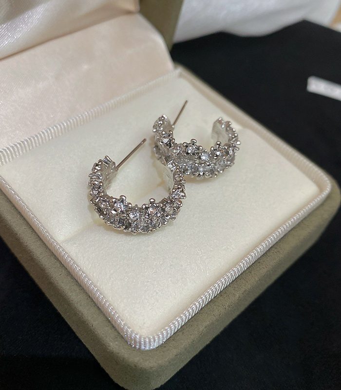 Minimalist Line CZ S925 Silver Studs