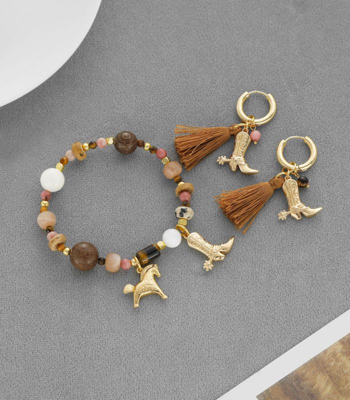 Minimalist Line Tassel Drop Earrings