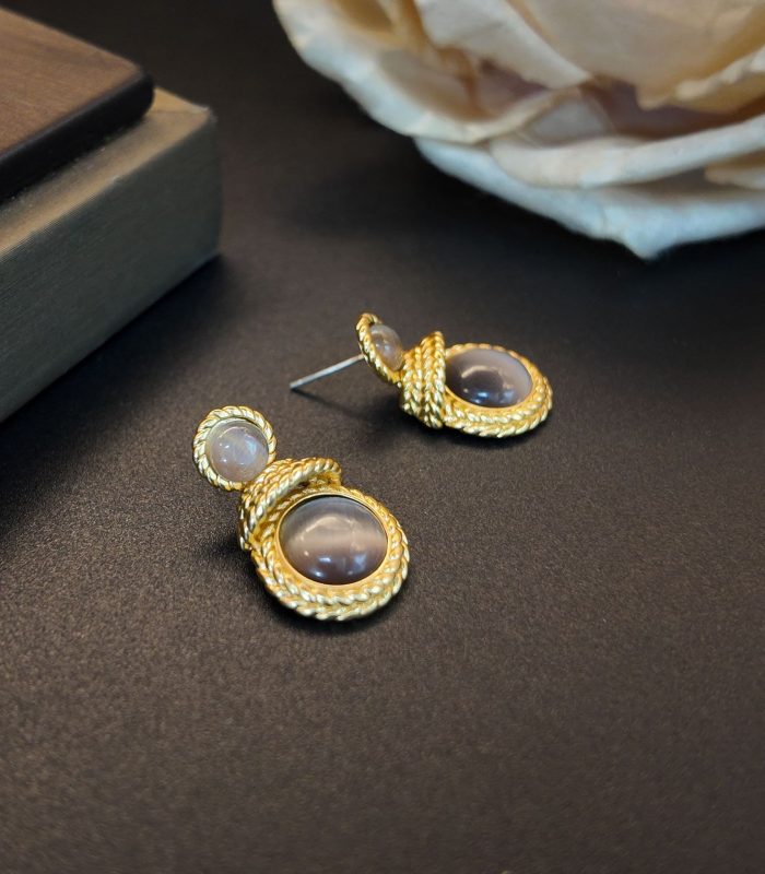 Vintage Charm Floral Studs