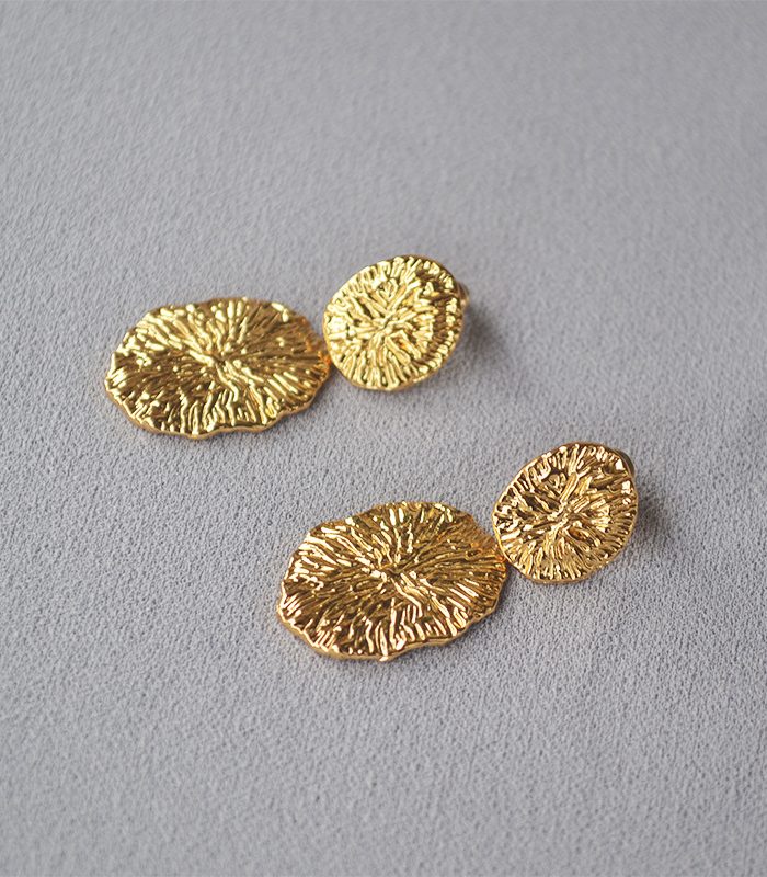 Minimalist Line Floral S925 Silver Studs