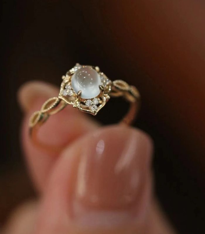 Stellar Glow CZ CZ Ring