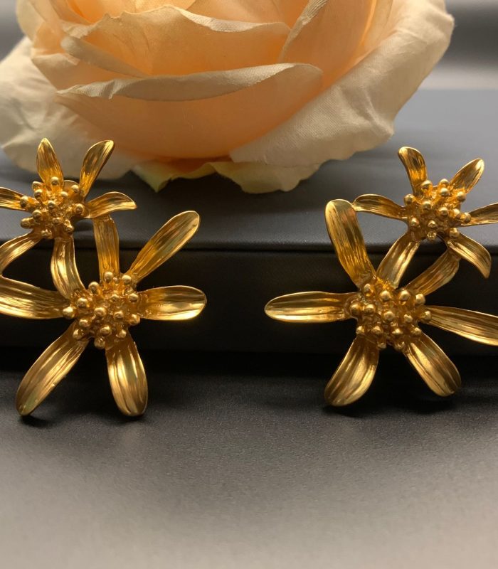 Vintage Charm Floral S925 Silver Studs