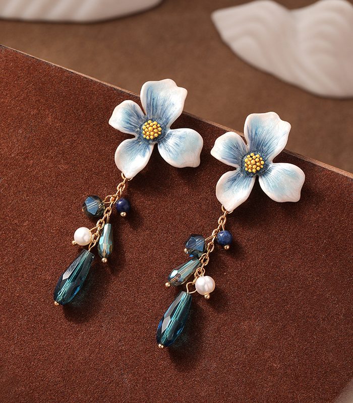 Moonlight Garden Floral S925 Silver Studs