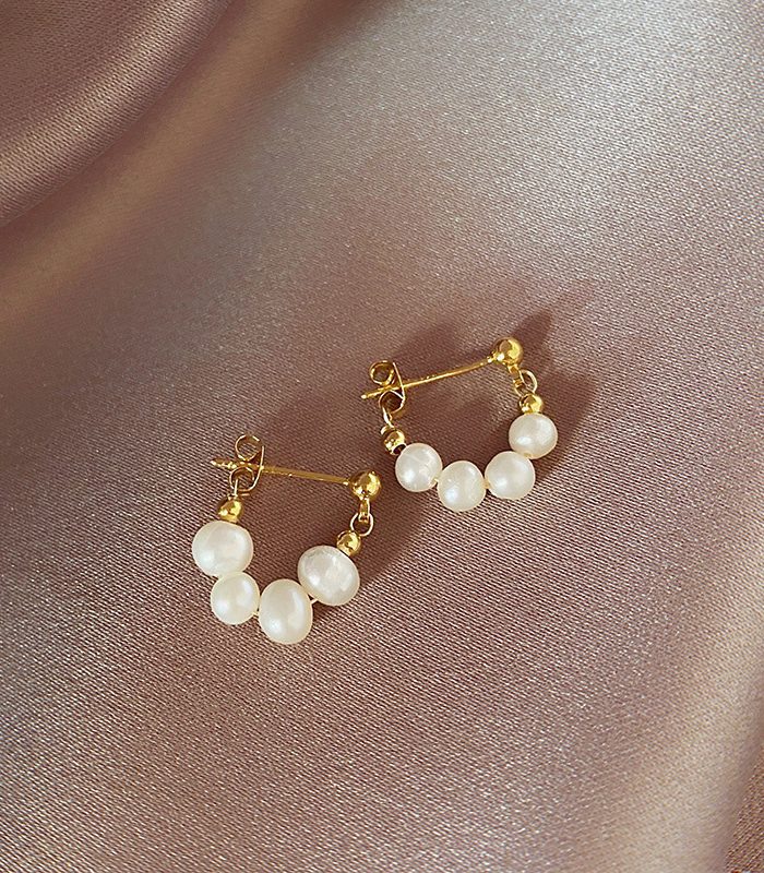 Ocean Whisper Pearl S925 Silver Studs
